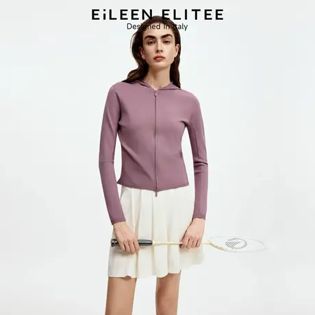 朗姿欧洲EiLEEN ELITEE2025年秋新款时尚网球防晒服修身短外套女图片