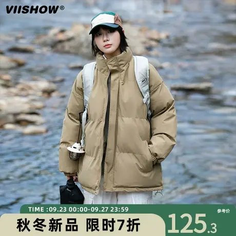 VIISHOW衣服冬季男生痞帅棉衣美式棉服男潮牌加厚保暖宽松面包服商品大图