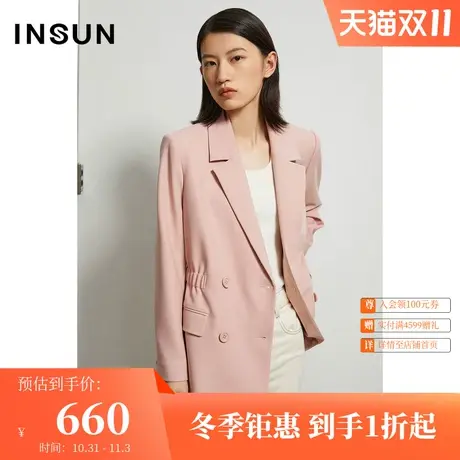 恩裳冬季都市摩登轻商务女士外套立体有型小西服优雅西装图片