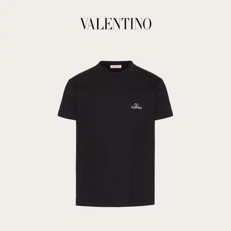 【季末优惠】华伦天奴VALENTINO男士 VLOGO VALENTINO印花棉质T恤商品大图