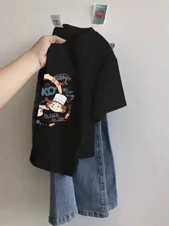 辣妹短款仿棉短袖T恤女2023年新款夏季法式甜辣风小众设计感上衣商品大图