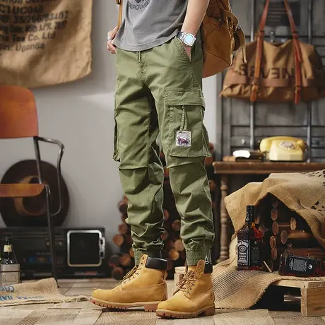 Modi Nick/摩帝尼克工装裤男宽松潮流束脚男士休闲裤户外运动透气图片