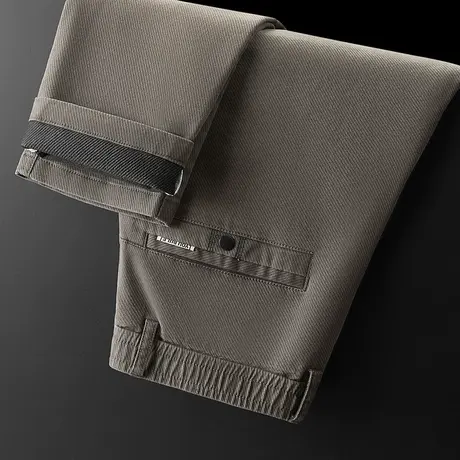 夏季冰丝男士中年爸爸商务正装西裤夏天薄款男生宽松直筒休闲长裤商品大图