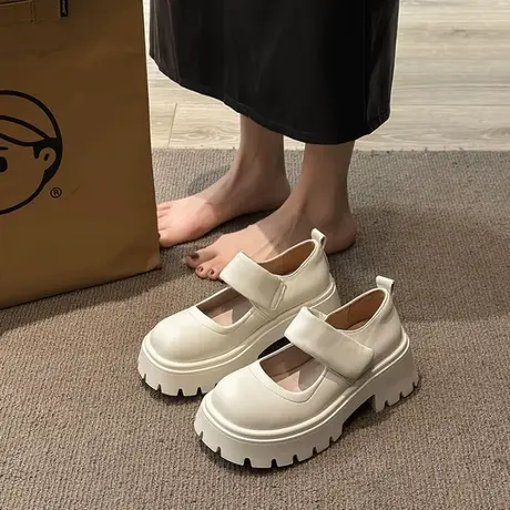 玛丽珍高跟鞋女2024新款春季晚晚风温柔鞋子配裙子小皮鞋法式单鞋商品大图