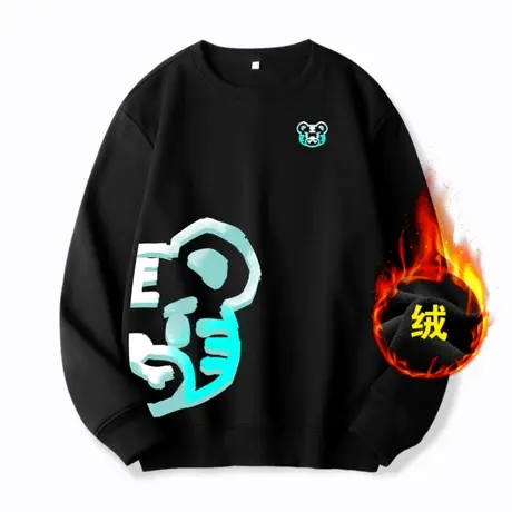 Ohlyah本命年红色卫衣女加绒加厚秋冬2022虎年新年衣服喜庆情侣装商品大图