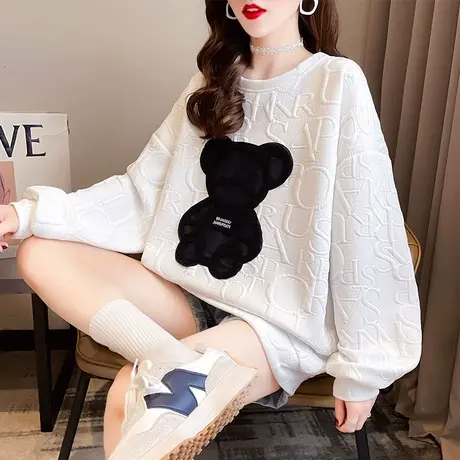 早秋装卫衣女春秋季韩版宽松bf慵懒风ins薄款设计感上衣服外套潮图片