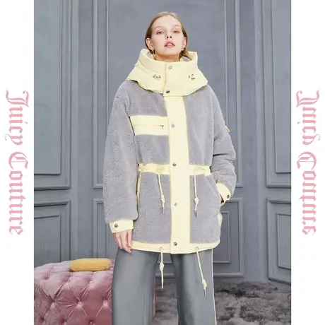 Juicy Couture橘滋2023新款拼接清仓正品印花女式品牌羽绒服反季商品大图