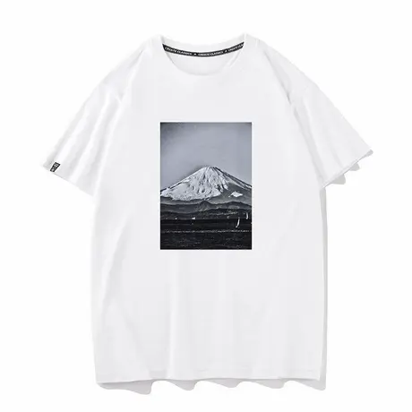 秀洛森山大道摄影师有爱富士山周边衣服夏季短袖T恤男女打底半袖商品大图