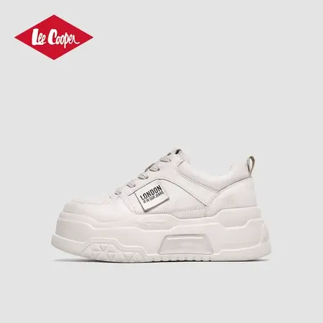 Lee Cooper2025春季新款休闲鞋女爆款百搭小白鞋学院风增高板鞋女商品大图