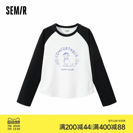 森马儿童2025年秋季女中童T恤吸湿速干商品大图