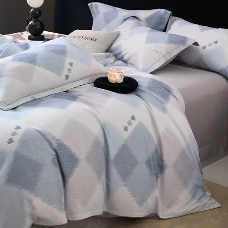 恒源祥全棉磨毛被套100%纯棉四季通用被套学生宿舍单双人被罩单件商品大图