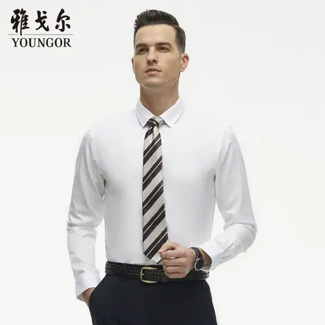 雅戈尔奥莱 CEO系列男装长袖衬衫纯棉上班穿男装衬衣商品大图