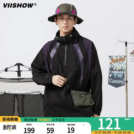 VIISHOW日系cityboy工装夹克男秋季男宽松户外冲锋夹克百搭休闲外商品大图