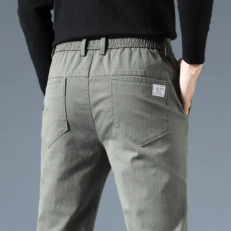 春季春秋款高端商务休闲长裤男士直筒宽松潮流男装春装百搭工作裤商品大图