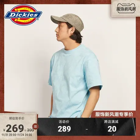 Dickies 工装春夏男女情侣满身印休闲短袖T恤宽松内搭商品大图