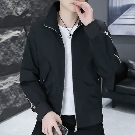 个性潮牌帅气棒球服飞行员外套男士春秋季潮流高级感休闲工装夹克商品大图