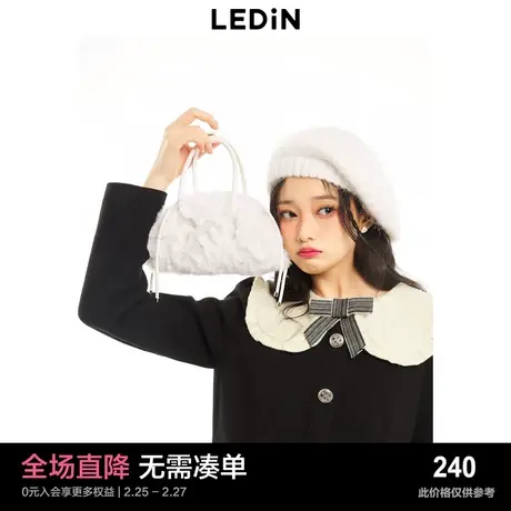 【商场同款】乐町甜美手提毛毛包C1YFD4250商品大图