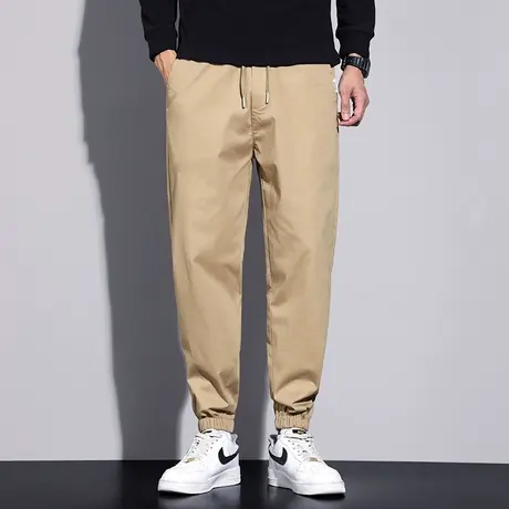 2023秋季新款男士裤子哈伦裤大码束脚运动休闲长裤潮牌休闲男裤商品大图