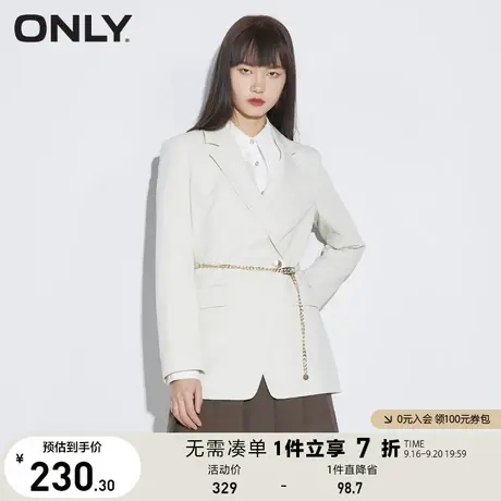 ONLY奥莱夏季时尚通勤风收腰显瘦长袖西服外套女商品大图