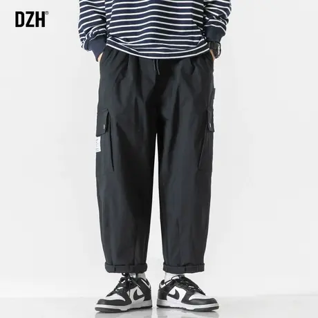 男士美式黑色工装裤潮牌男宽松男裤春夏款男款裤子休闲百搭直筒裤商品大图