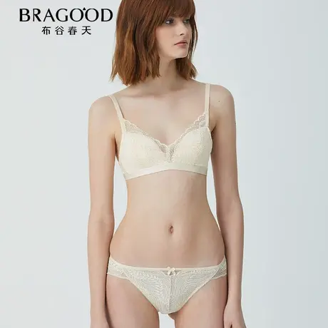 BRAGOOD无钢圈薄款法式蕾丝少女内衣小胸内裤文胸套装内衣商品大图
