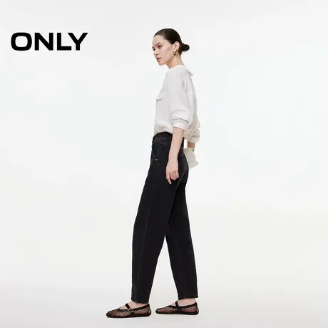 ONLY2025夏季新款复古个性高腰显瘦小个子九分裤锥形裤牛仔裤女图片