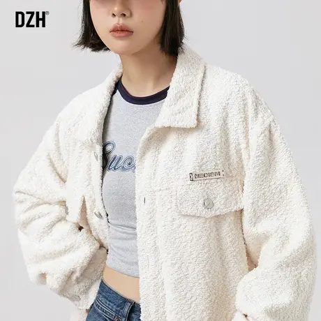 情侣毛圈小香风外套男士秋季美式潮牌宽松男装休闲夹克高级感衣服商品大图