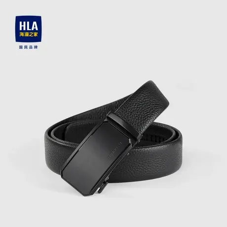 HLA/海澜之家时尚扣头皮带简约绅士舒适柔软有型休闲裤腰带男士图片