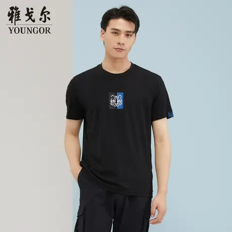 雅戈尔奥莱 商场同款男士短袖T恤新款官方正品商务休闲短袖POLO衫商品大图