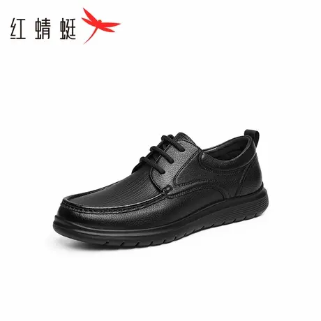 红蜻蜓男士皮鞋2025秋季新款男鞋商务休闲鞋子羊皮舒适中年爸爸鞋商品大图