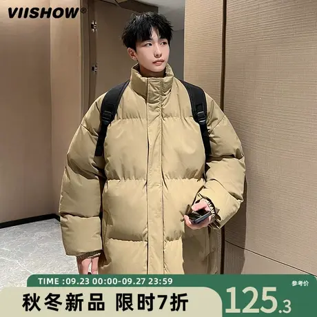 VIISHOW美式棉服男男生痞帅棉衣保暖面包服冬季宽松潮牌加厚衣服商品大图