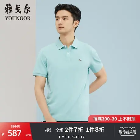 【商场同款】雅戈尔男士短袖T恤夏季新款官方商务休闲POLO衫S3122图片