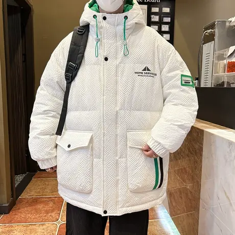 棉衣男士潮牌羽绒棉服冬季2023新款加厚潮流棉袄冬装TFBOYS外套帅图片