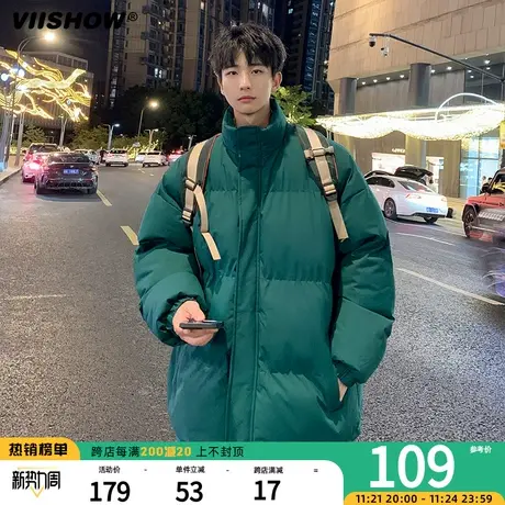 VIISHOW加厚衣服美式棉服男男生保暖面包服冬季宽松潮牌痞帅棉衣商品大图