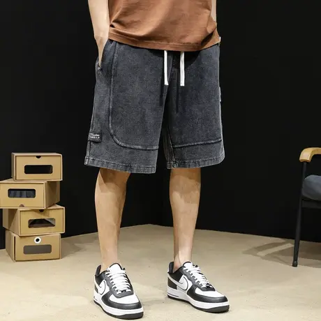 运动短裤男士五分裤夏季宽松大码ins潮牌休闲5分男裤篮球夏天中裤商品大图