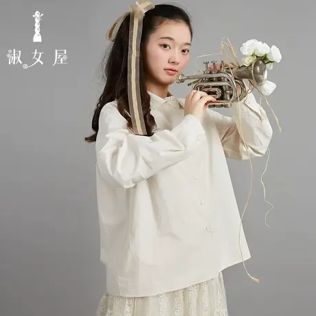 淑女屋官方旗舰店宽松新款女衬衣设计感小众白色休闲防晒休闲韩版图片