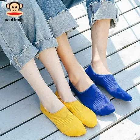 大嘴猴袜子女夏季纯棉低帮船袜ins潮情侣短袜浅口春秋款隐形袜男商品大图