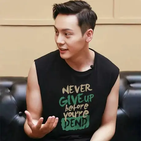 字母纯棉男生背心外穿坎肩篮球健身大码男装运动潮流无袖t恤夏季商品大图