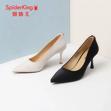 SPIDER KING/蜘蛛王高跟鞋2023秋商场新款女神通勤鞋气质简约细跟商品大图