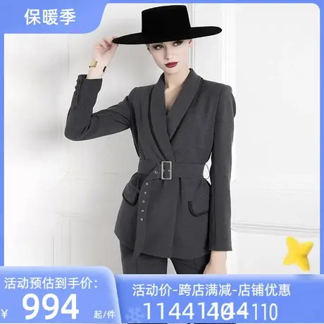 希区瑞普英伦风女总裁套装高端时尚名媛西装正装职业装气质女神范商品大图