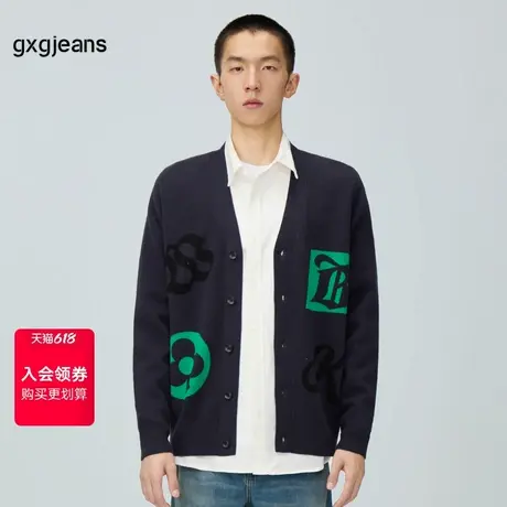 清仓gxg.jeans男装冬季开襟线衫JEX13000104图片