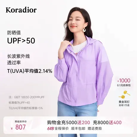 【防晒衣】珂莱蒂尔2025年夏季时尚防晒服女空调罩衫薄外套上衣商品大图