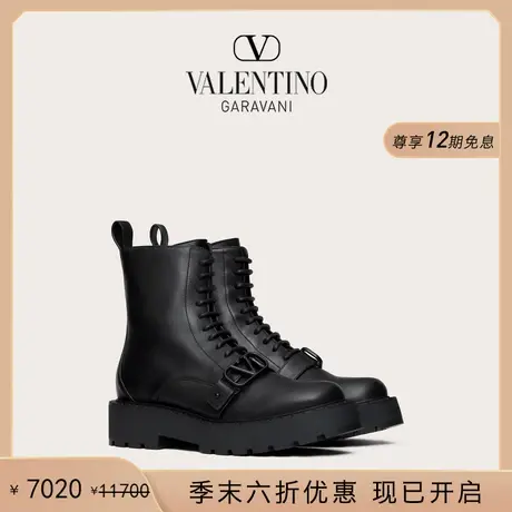 [季末优惠]华伦天奴VALENTINO女士 VLOGO SIGNATURE 小牛皮靴商品大图