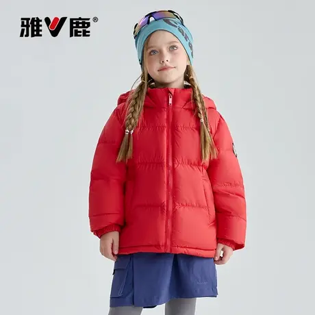雅鹿儿童连帽羽绒服2025新款中大童男女童外套商品大图
