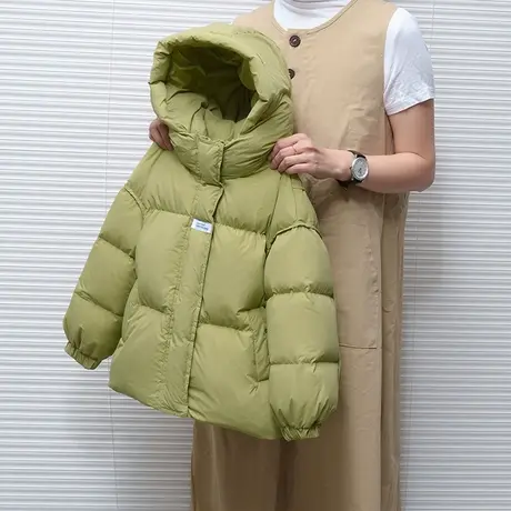 雅鹿2025新款儿童羽绒服加厚短款中小童宝宝男童女童洋气冬季外套商品大图
