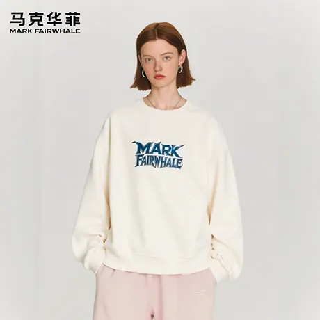 马克华菲 deer 美式设计感字母印花男款上衣秋季新款舒适卫衣女图片