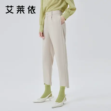 艾莱依商场同款休闲裤女西装裤高级感垂感窄版阔腿裤2023新款春秋商品大图
