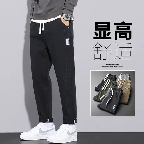 冬季日系港风工装休闲长裤男士直筒宽松2024新款潮牌男裤子秋冬款商品大图