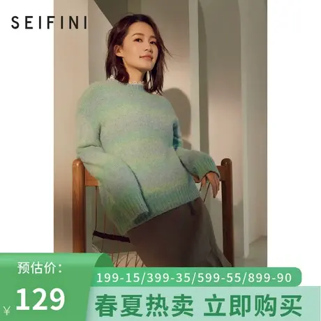 诗凡黎半身裙秋冬新款荷叶边层次感时尚休闲短裙女裙3BA342041🐥商品大图
