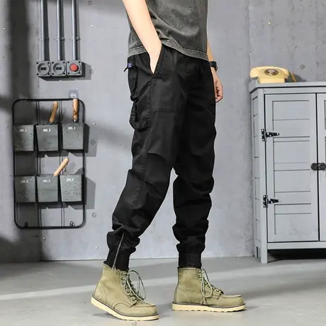 时尚宽松长裤男夏薄款工装裤百搭裤子男款男士裤子夏季薄款男裤商品大图